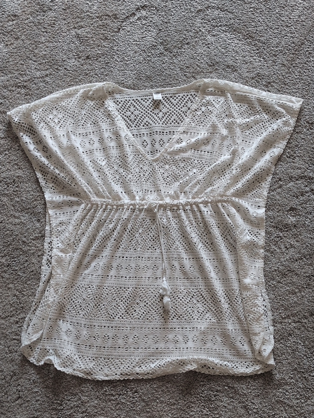 Old Navy Cream Lace Swim Cover Up Size Medium